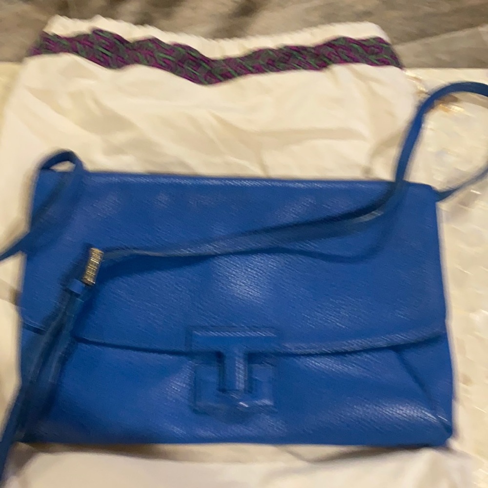 Tory Burch small blue crossbody bag